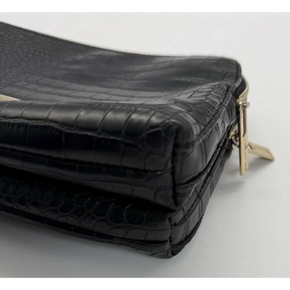 Tartan & Twine Croc‎ Double Zip Cosmetic Bag.
